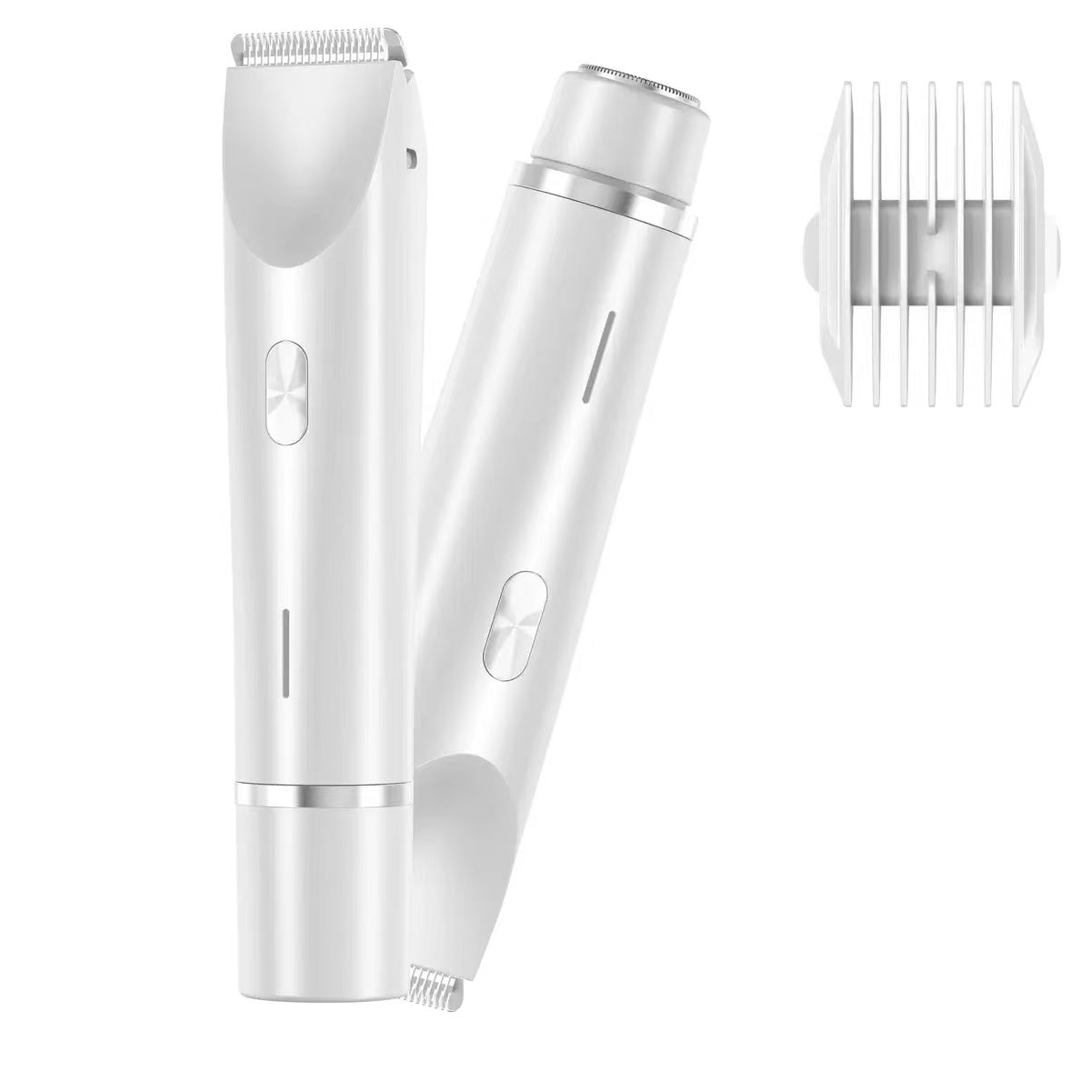 Rasoir épilateur féminin 2-en-1 double tête rechargeable USB pour épilation sèche et humide