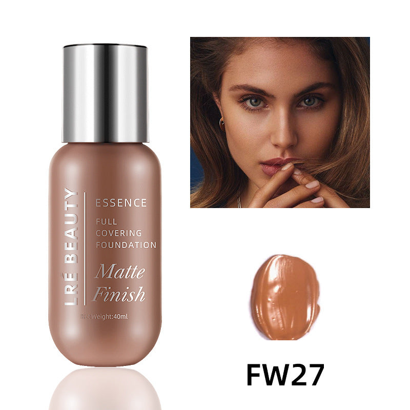 Fond de Teint Liquide Mat & Couvrant – Contrôle du Sébum, Illuminateur & Correcteur, 40ml