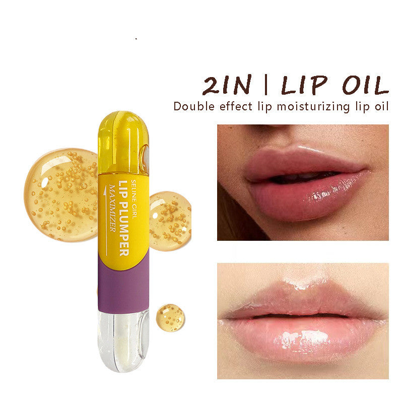 Gloss Lèvres Double Tube – Repulpant, Hydratant & Nourrissant, Élasticité & Volume