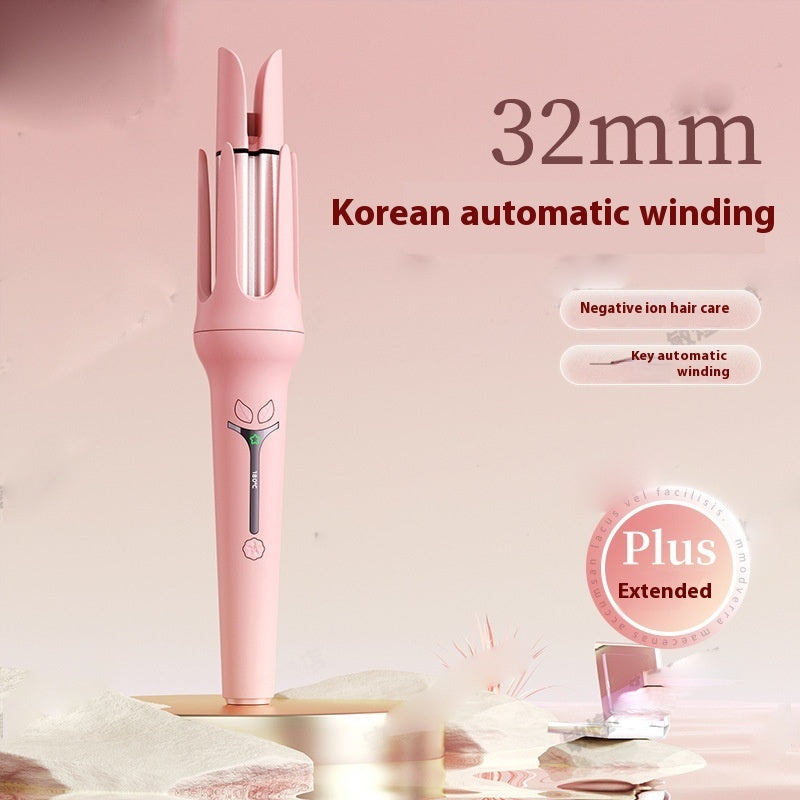 Boucleur automatique 32mm ionique créant des boucles volumineuses et brillantes sans abîmer les cheveux