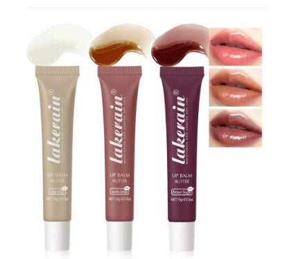 Baume à lèvres Lakerain beurre nourrissant hydratant 6 teintes gourmandes texture légère