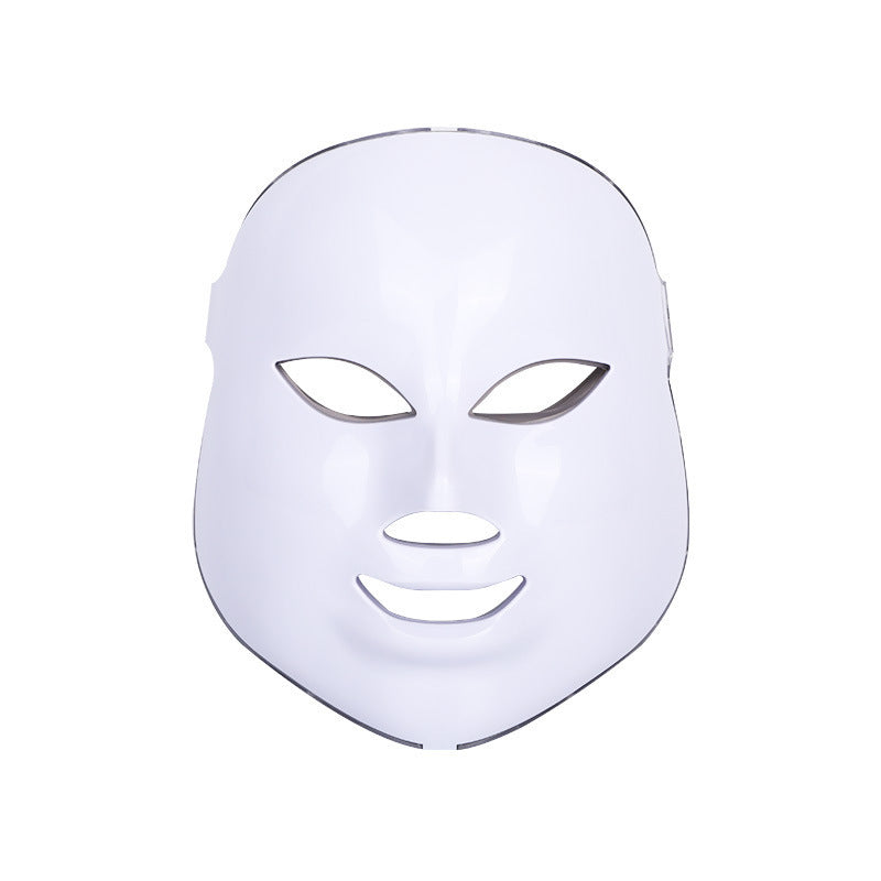 Masque beauté LED à 7 couleurs avec technologie photon quantique pour soin anti-âge et anti-acné à domicile