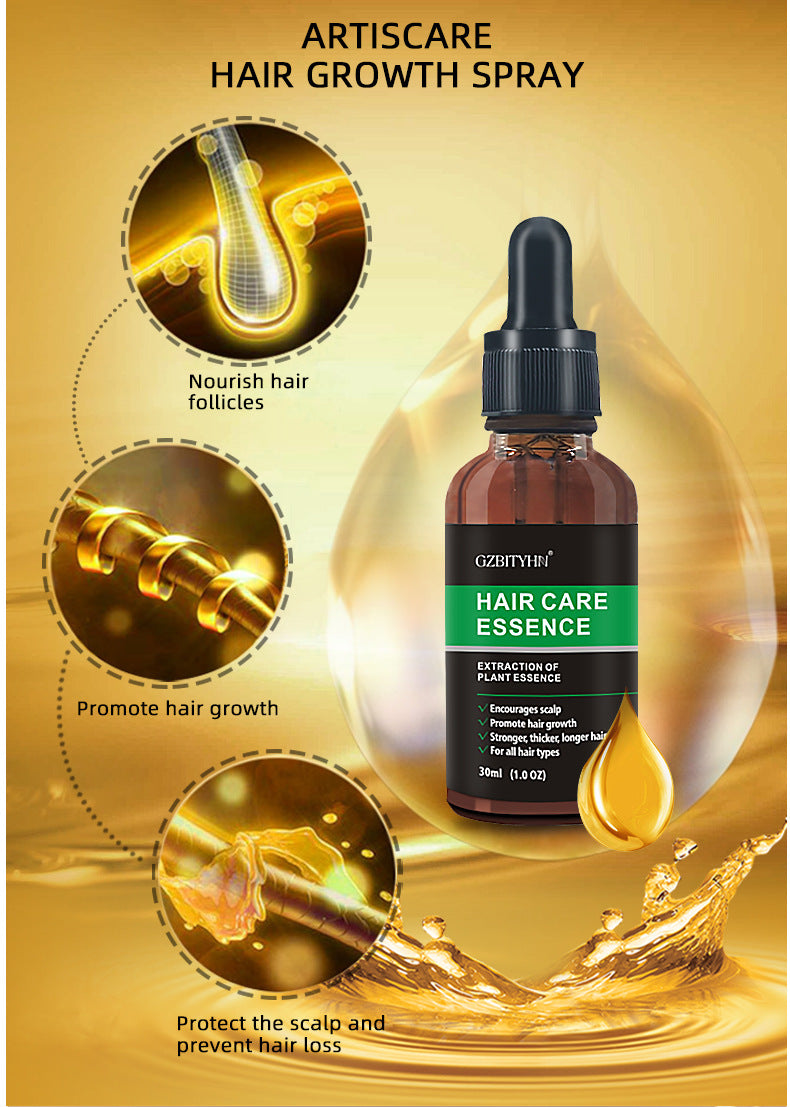 Huile Essentielle Croissance Capillaire – Anti-Chute, Nourrissante & Apaisante Cuir Chevelu, 30ml