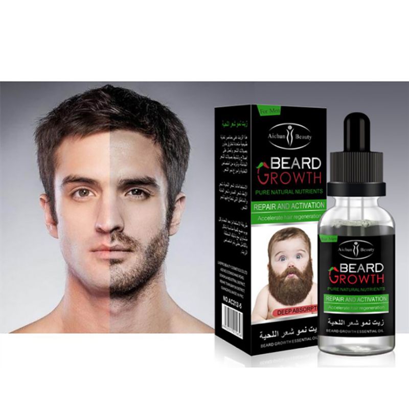 Huile Essentielle Barbe Naturelle – Nourrissante, Adoucissante & Stimulante, Tous Types de Peau