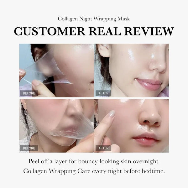 Masque facial nuit au collagène 75ml pour raffermir, hydrater et lisser les rides