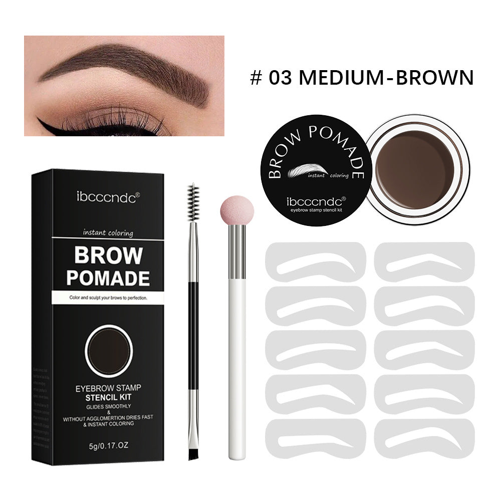 Crème Sourcils Waterproof & Anti-Transpiration – Coffret Pinceau Inclus, 5 Teintes, 5g