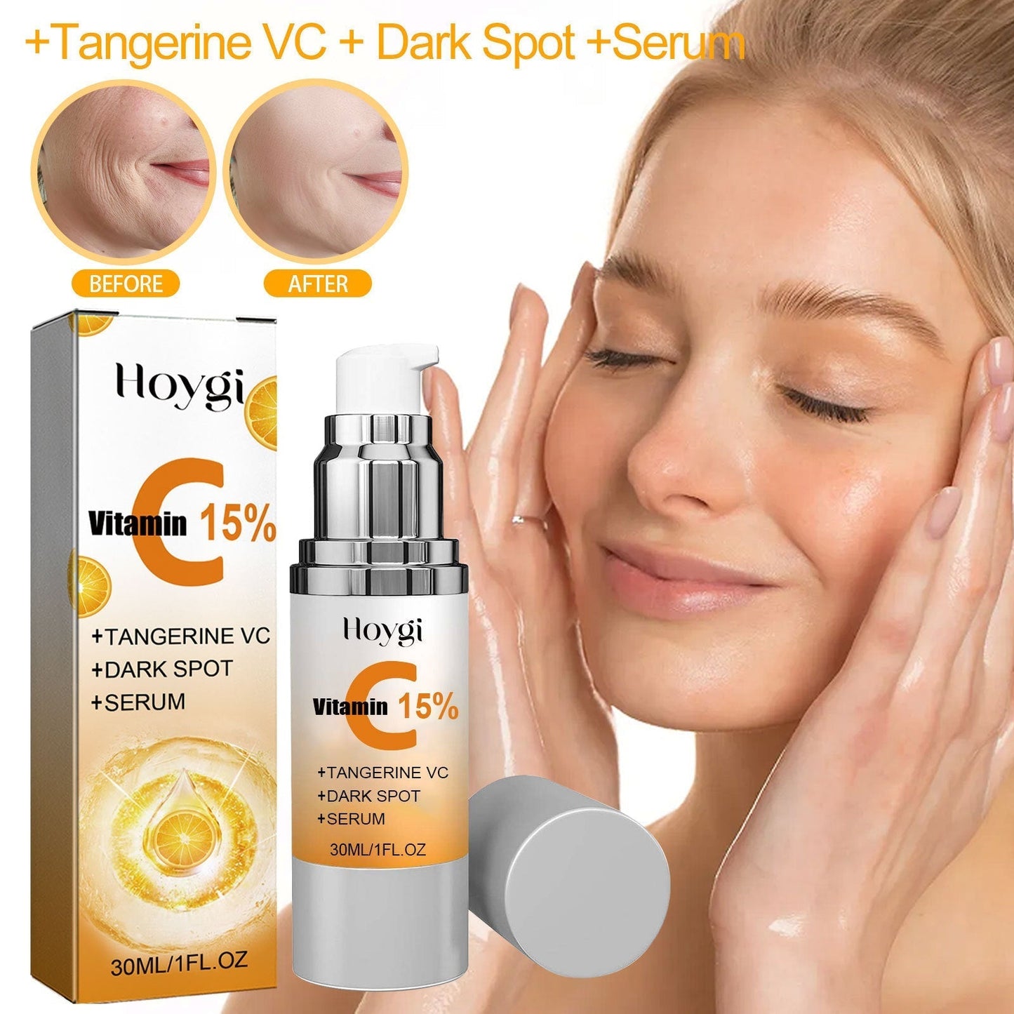 Bottle of Vitamin C Facial Toner with Retinol and Aloe Vera for Hydration and Anti-Aging benefits