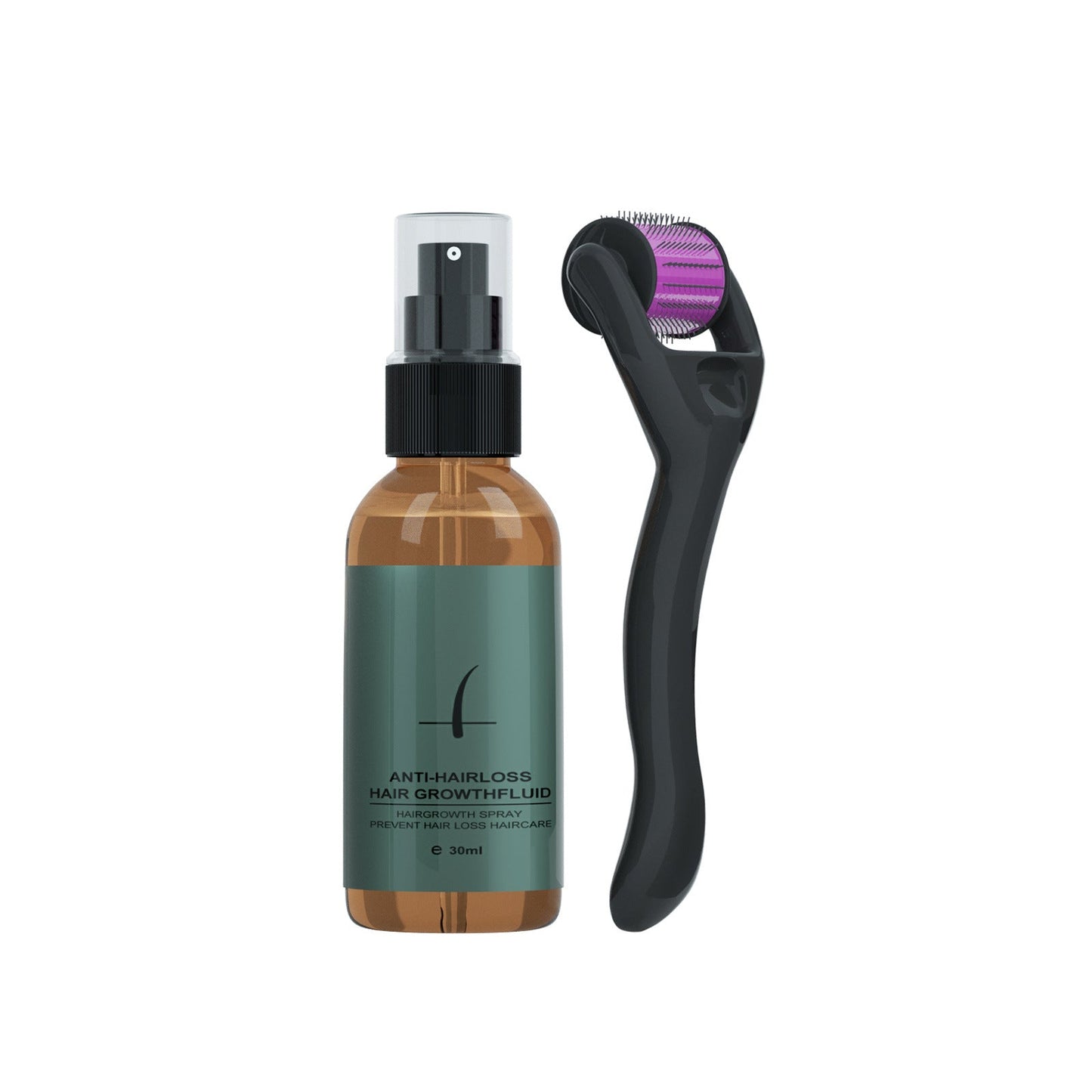 Spray soin pour barbe hydratant avec roller applicateur 30ml pour croissance et entretien
