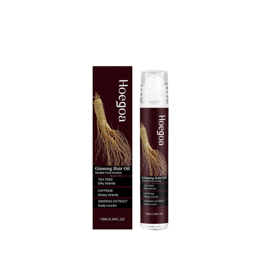 Huile Capillaire Roll-On au Ginseng – Stimulante, Nourrissante & Anti-Chute, 10ml