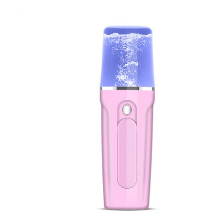 Appareil de beauté hydratant visage compact avec brume fine rechargeable USB pour soin portable