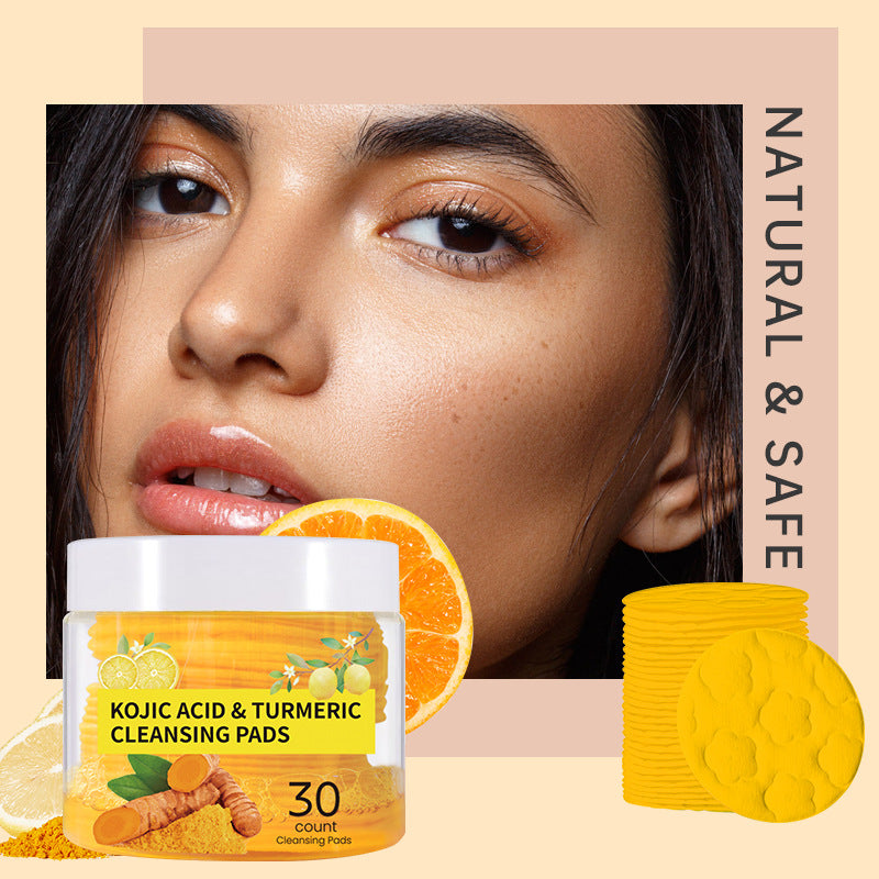 Lingettes Nettoyantes Visage au Curcuma – Nettoyage Profond, Démaquillantes & Purifiantes