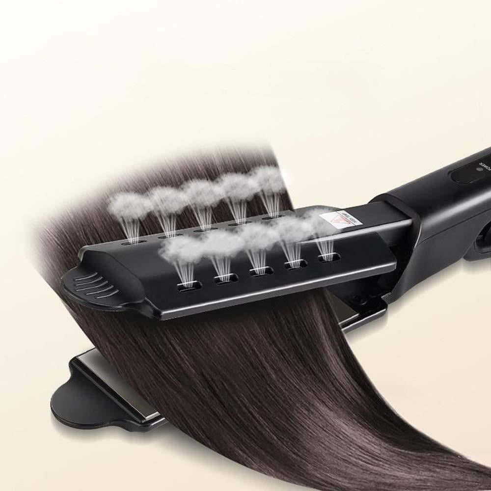 Lisseur professionnel 60W avec plaques larges, contrôle de température et design ergonomique pour cheveux lisses sans dommage