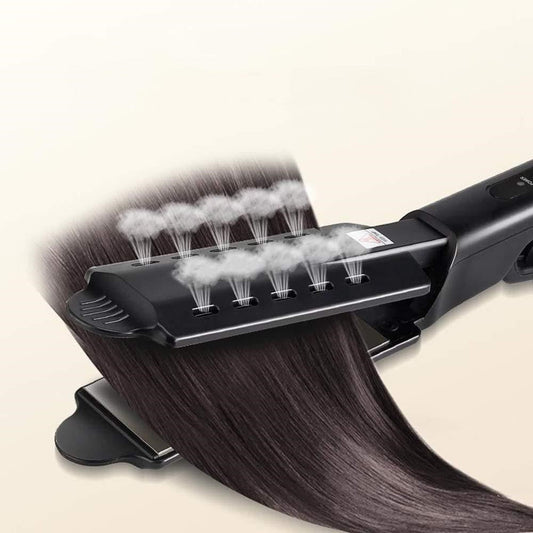 Lisseur professionnel 60W avec plaques larges, contrôle de température et design ergonomique pour cheveux lisses sans dommage