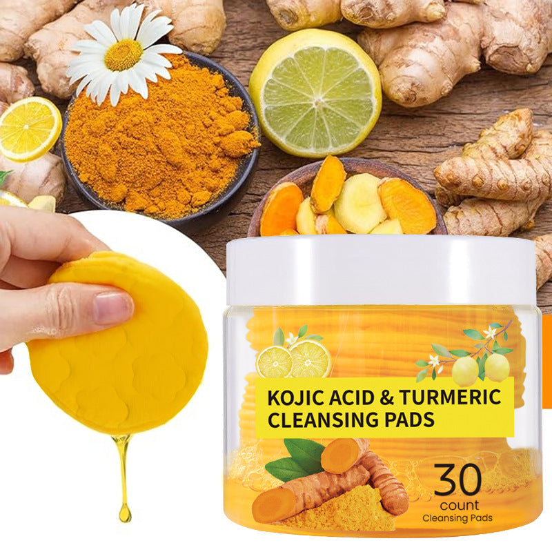 Lingettes Nettoyantes Visage au Curcuma – Nettoyage Profond, Démaquillantes & Purifiantes