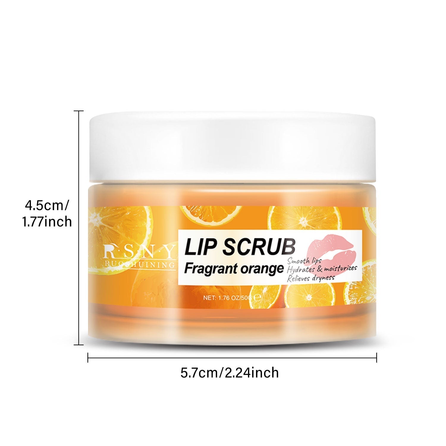 Gommage lèvres agrume exfoliant doux parfum lilas 50g pour lèvres hydratées et lisses