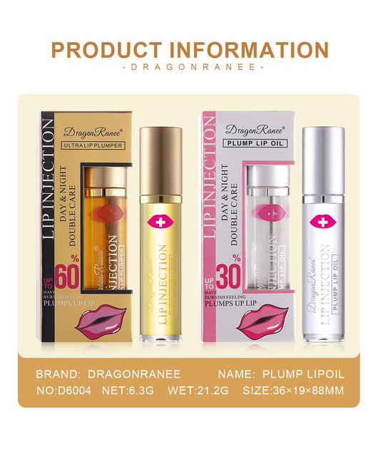 Gloss Lèvres Repulpant au Gingembre & Poivre – Billes Soin, Hydratant & Réparateur