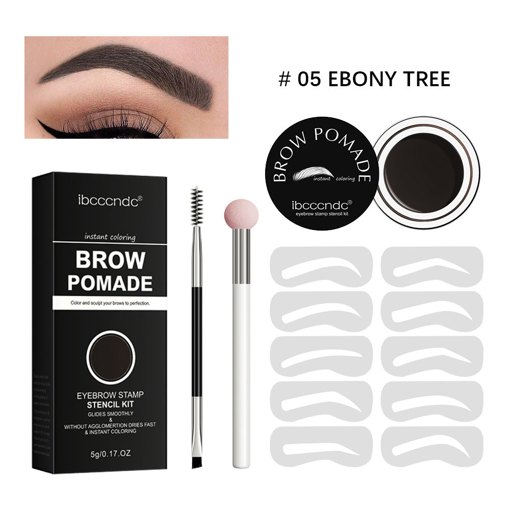 Crème Sourcils Waterproof & Anti-Transpiration – Coffret Pinceau Inclus, 5 Teintes, 5g
