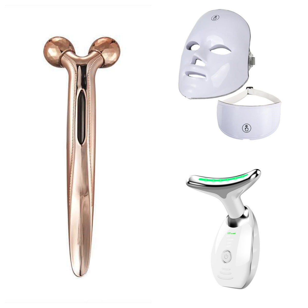 Masque LED coloré multicolore rechargeable USB pour photothérapie et rajeunissement de la peau