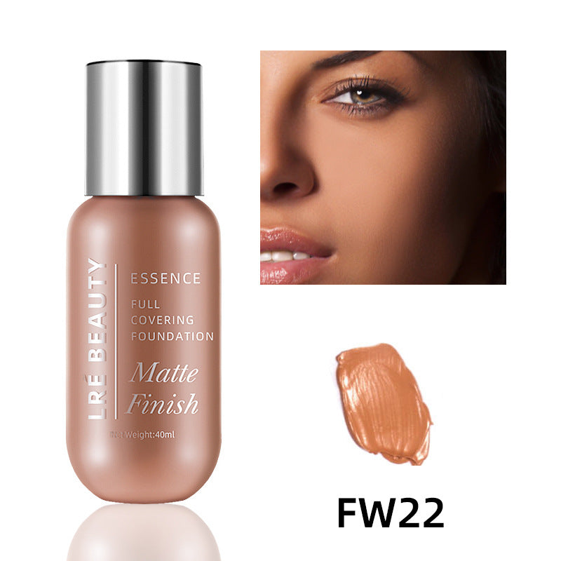 Fond de Teint Liquide Mat & Couvrant – Contrôle du Sébum, Illuminateur & Correcteur, 40ml