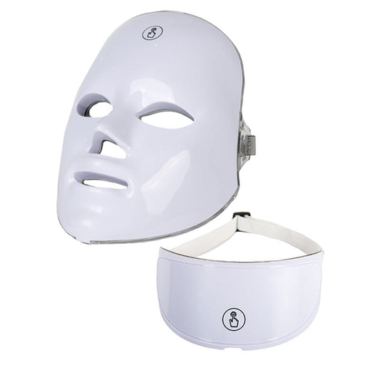 Masque LED coloré multicolore rechargeable par USB pour photothérapie, rajeunissement et éclat de la peau
