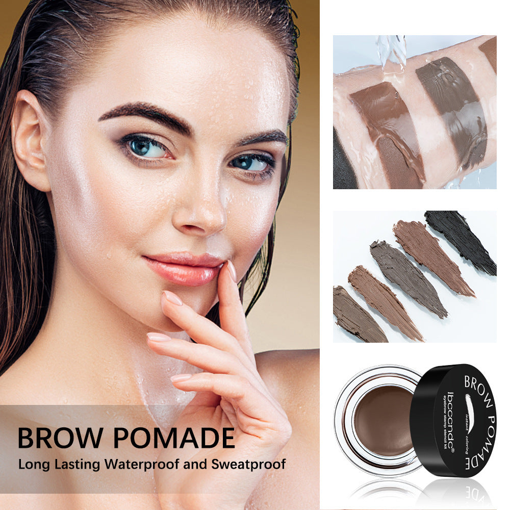Crème Sourcils Waterproof & Anti-Transpiration – Coffret Pinceau Inclus, 5 Teintes, 5g