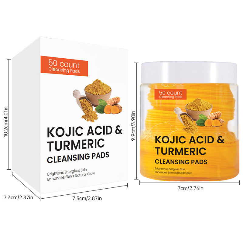 Lingettes Nettoyantes Visage au Curcuma – Nettoyage Profond, Démaquillantes & Purifiantes