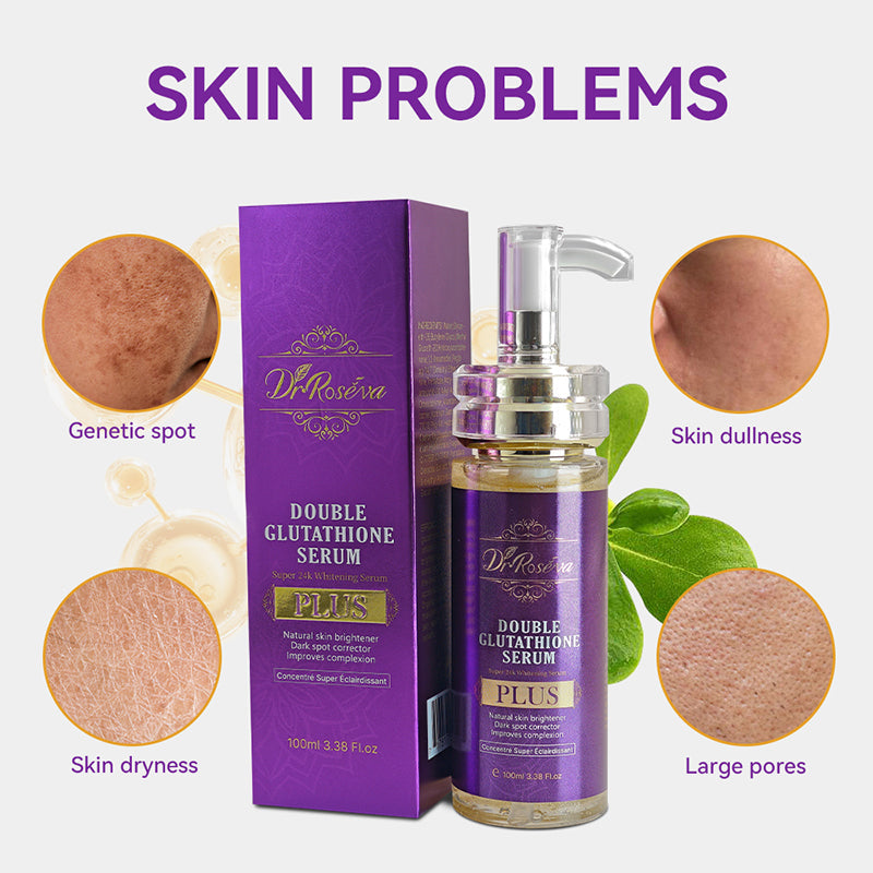 Flacon de sérum DR Dual Glutathione or 24K pour éclat, dépigmentation et anti-âge