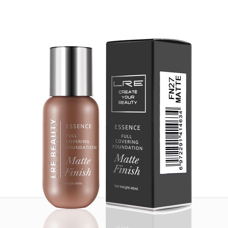 Fond de Teint Liquide Mat & Couvrant – Contrôle du Sébum, Illuminateur & Correcteur, 40ml