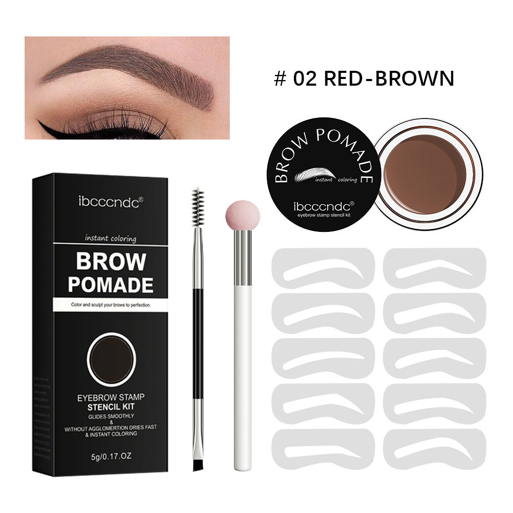Crème Sourcils Waterproof & Anti-Transpiration – Coffret Pinceau Inclus, 5 Teintes, 5g