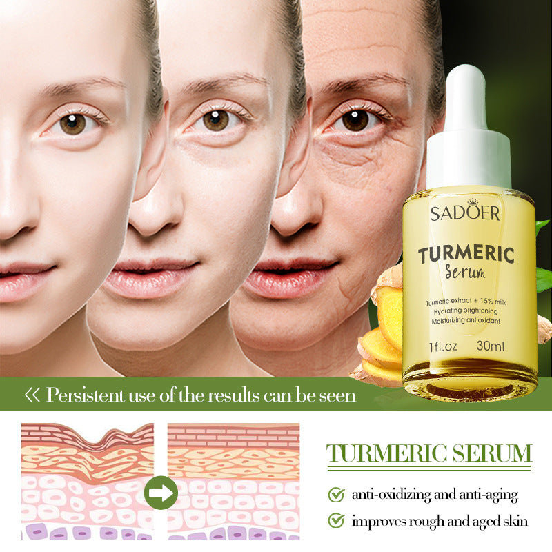 Sérum visage turmeric milk au curcuma et lait pour éclat naturel, hydratation et protection antioxydante, 30ml