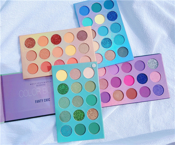 Palette Fards à Paupières Rotative 60 Teintes – Nacré, Mat & Satiné, Style Makeup Artist