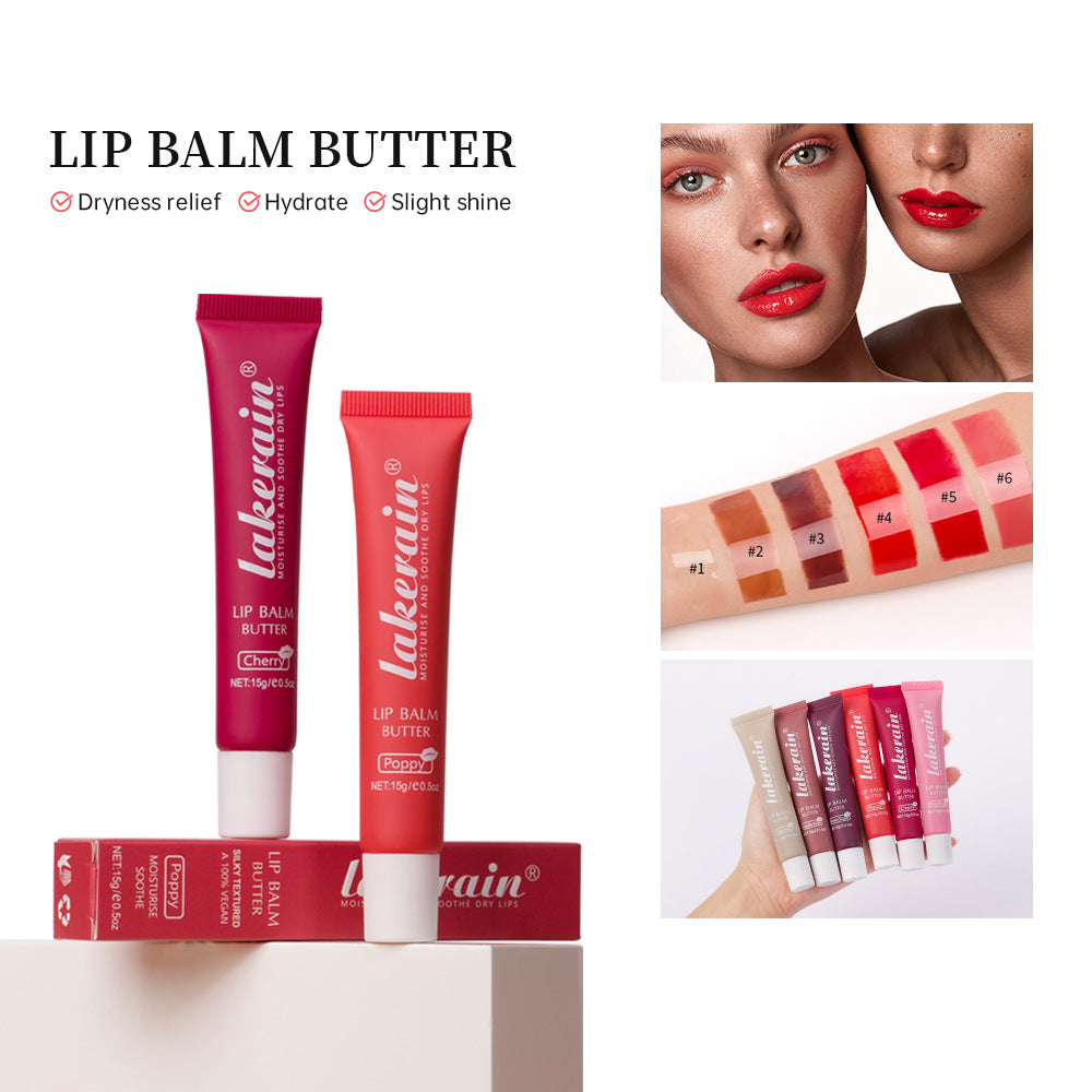 Nourishing & Hydrating Butter Lip Balm – Water Light Texture, 6 Delicious Shades