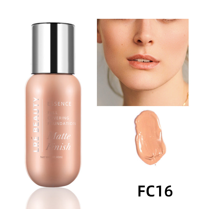 Fond de Teint Liquide Mat & Couvrant – Contrôle du Sébum, Illuminateur & Correcteur, 40ml