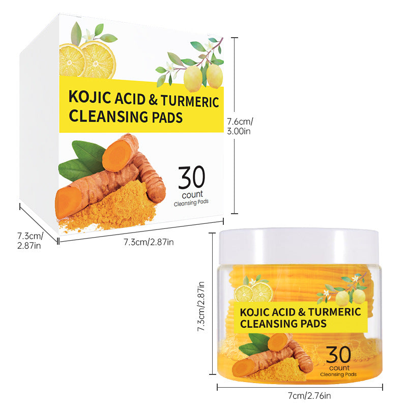 Lingettes Nettoyantes Visage au Curcuma – Nettoyage Profond, Démaquillantes & Purifiantes