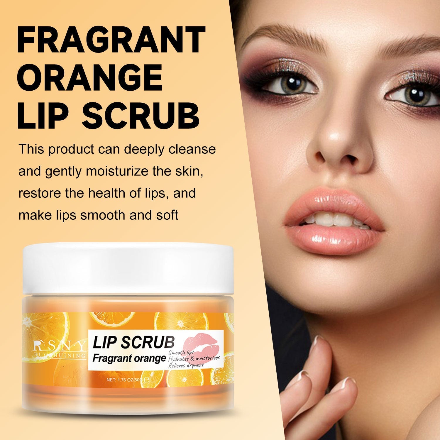 Gommage lèvres agrumes exfoliant doux parfums lilas lèvres hydratées 50g