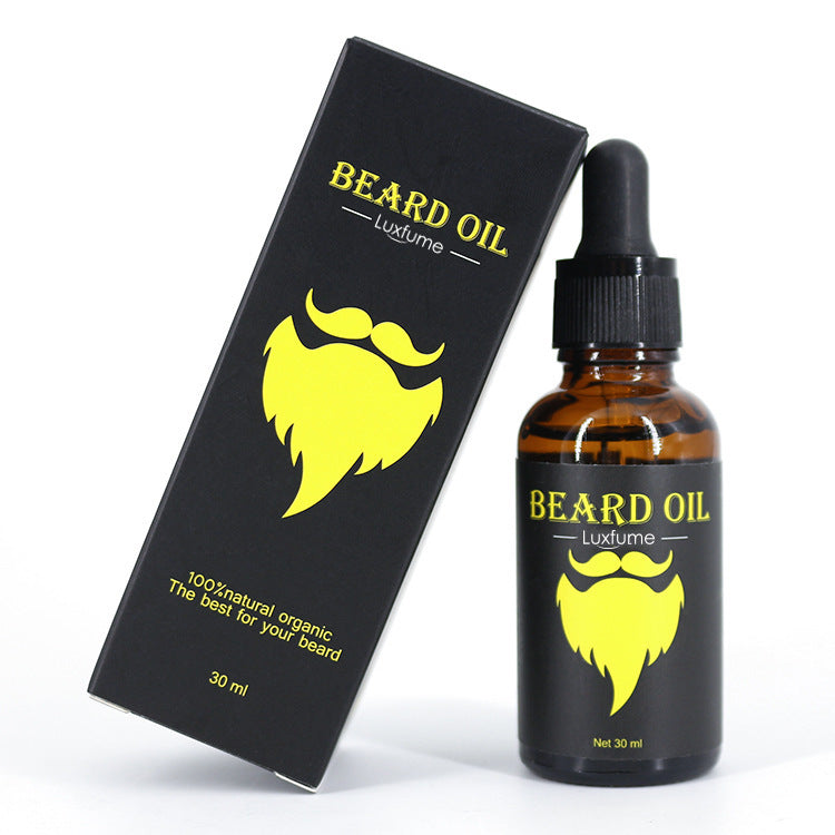 Huile nourrissante barbe 30ml pour barbe et cheveux, anti-frisottis et stimulante, soin naturel quotidien