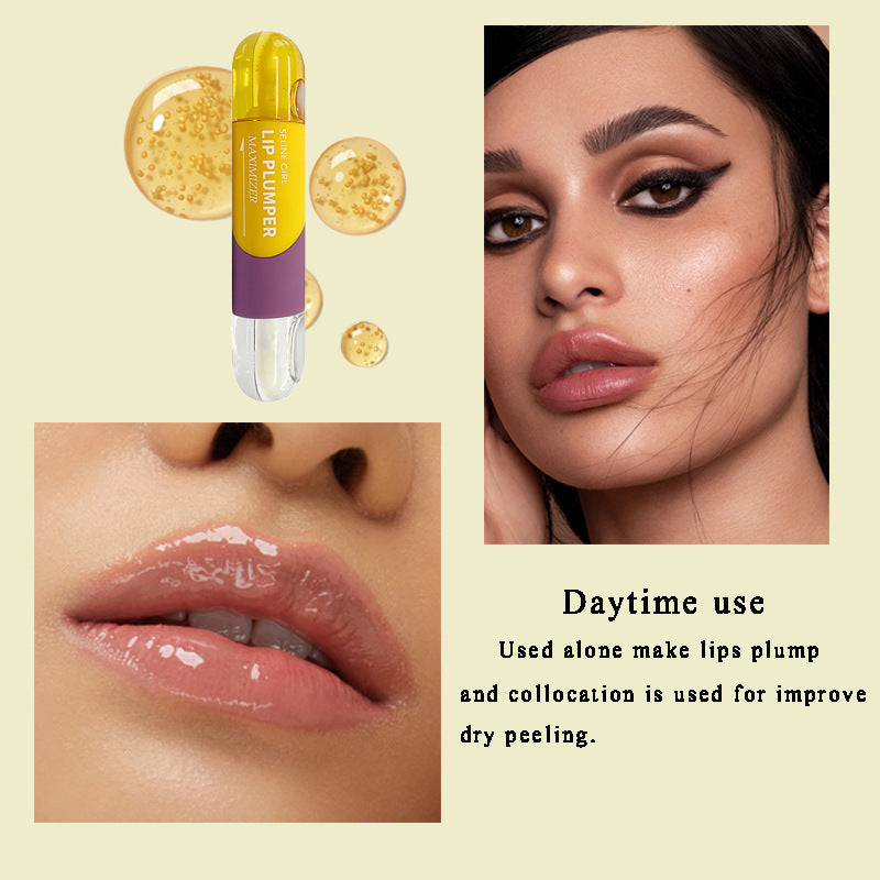 Gloss Lèvres Double Tube – Repulpant, Hydratant & Nourrissant, Élasticité & Volume