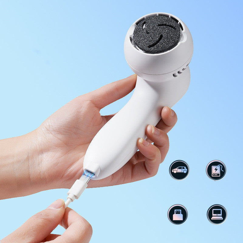 Ponceuse électrique pour pieds rechargeable USB éliminant peaux mortes et callosités pour des pieds doux et lisses