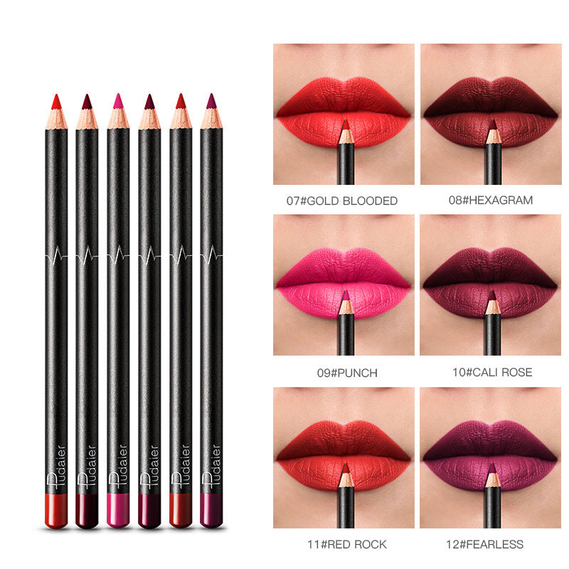 Crayon contour lèvres waterproof en 36 couleurs avec formule anti-bavure et longue tenue