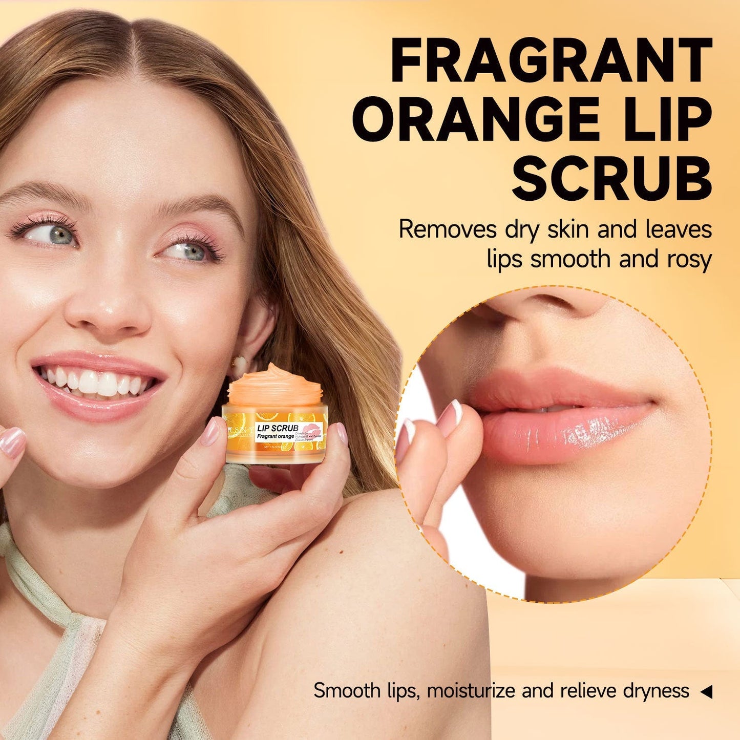 Gommage lèvres agrume exfoliant doux lilas pour lèvres hydratées et lisses 50g