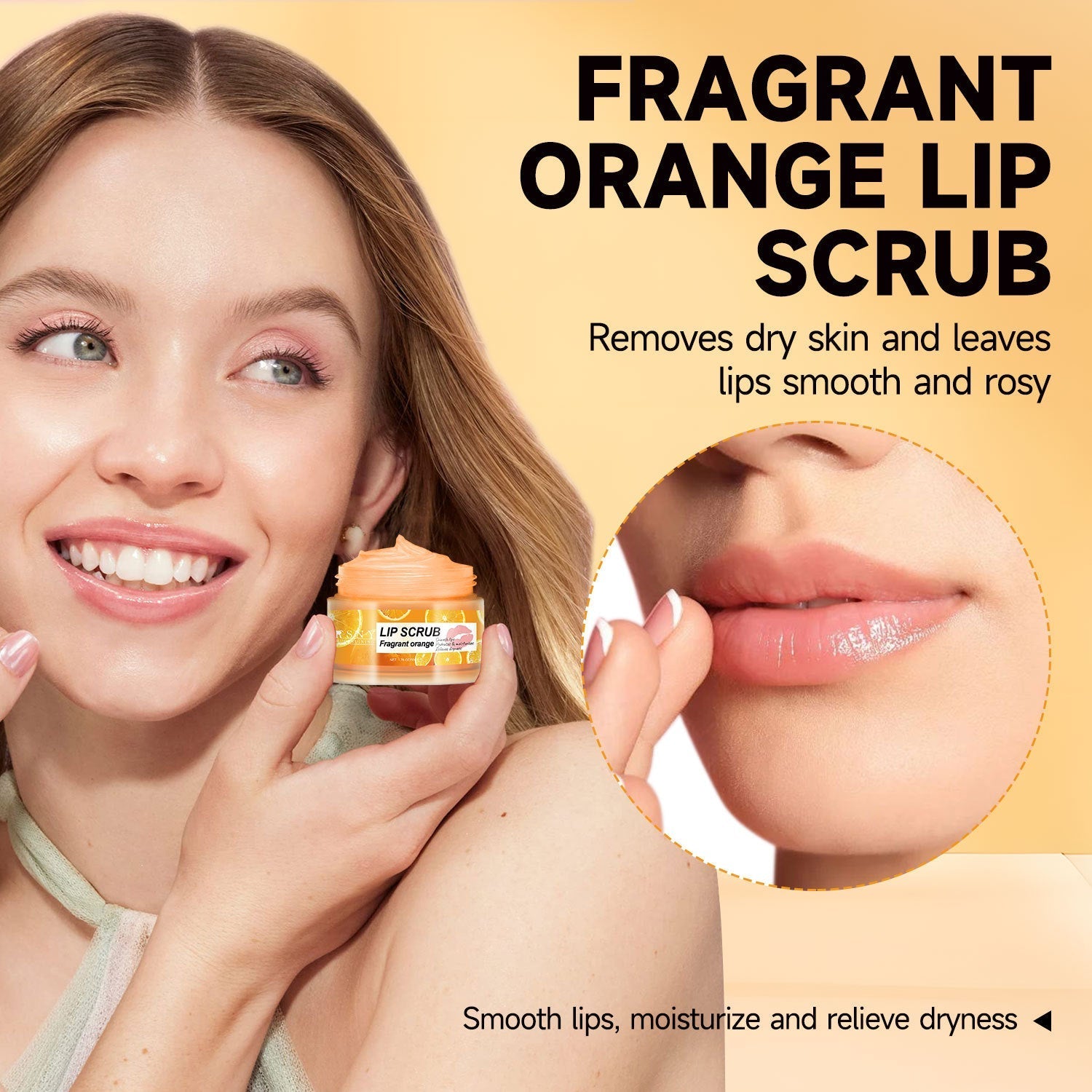 Gommage lèvres agrume exfoliant doux lilas pour lèvres hydratées et lisses 50g