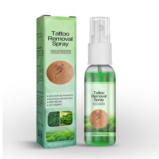 Spray effaceur de tatouage aux algues vertes réduisant mélanine et pigments, flacon 30ml