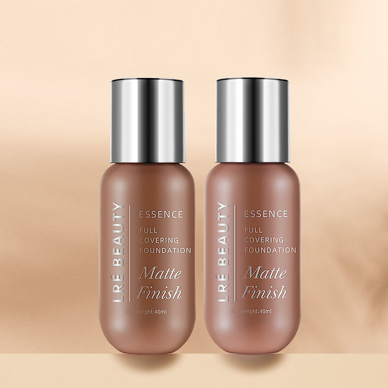 Fond de Teint Liquide Mat & Couvrant – Contrôle du Sébum, Illuminateur & Correcteur, 40ml