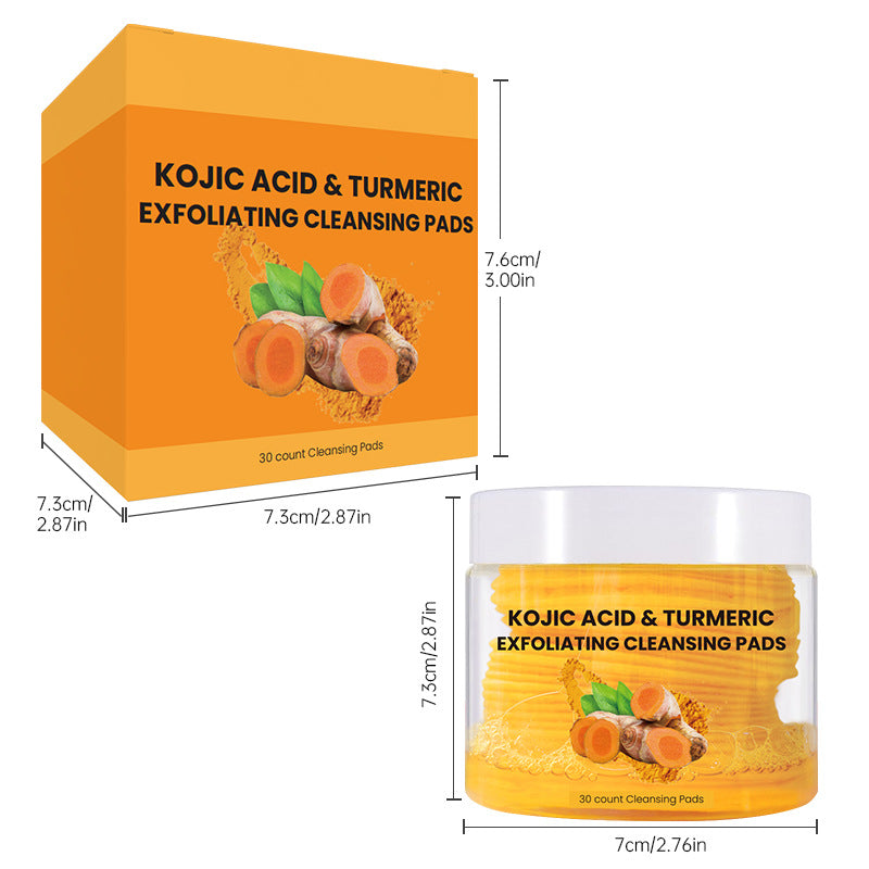 Lingettes Nettoyantes Visage au Curcuma – Nettoyage Profond, Démaquillantes & Purifiantes