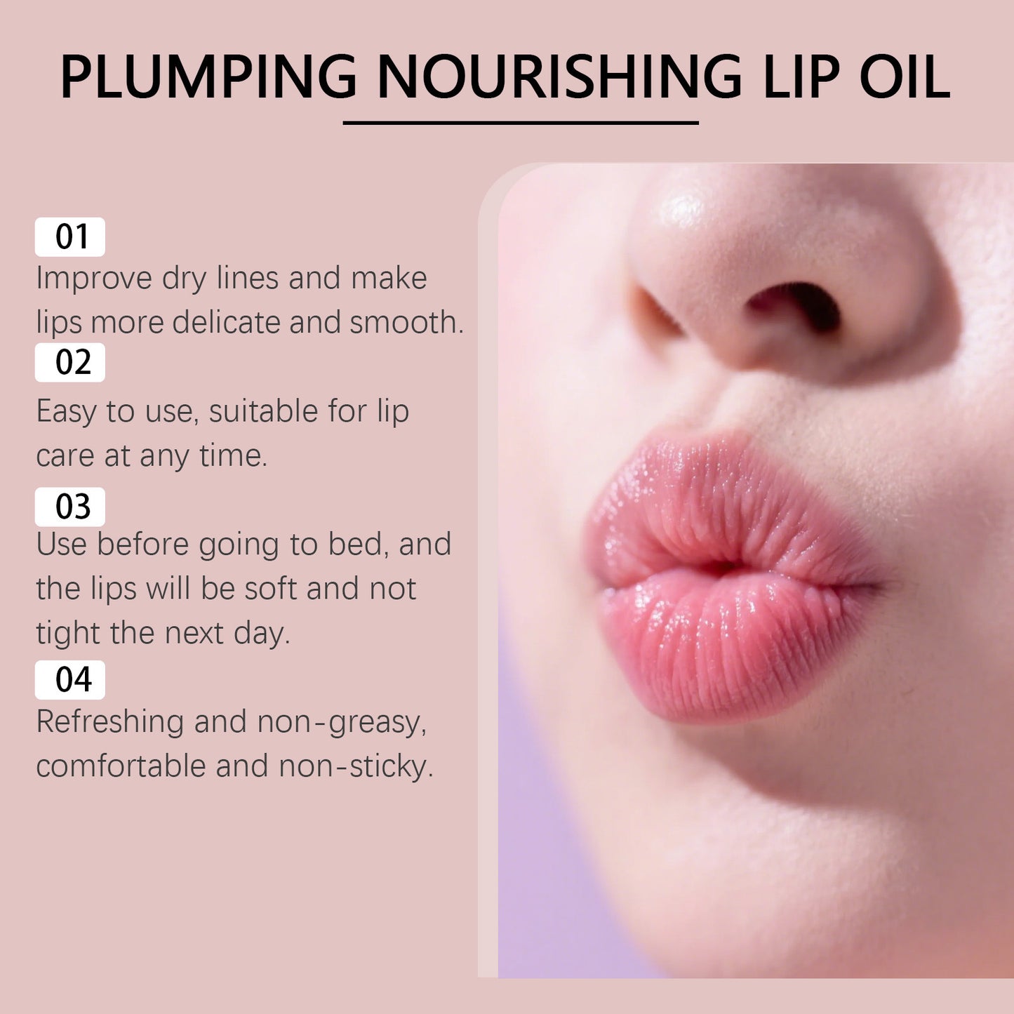 Huile Lèvres Nourrissante Riche – Cire d’Abeille, Vitamine E & Vaseline, Hydratante & Protectrice, 4ml