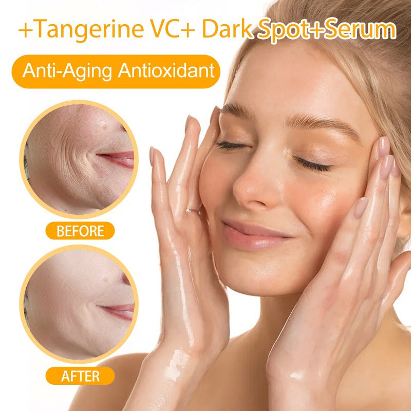 Bottle of Vitamin C facial toner with retinol and aloe vera on spa background