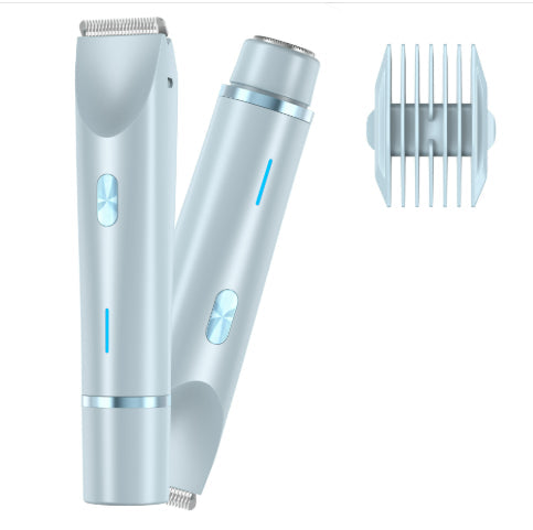 Rasoir épilateur féminin 2-en-1 à double tête, rechargeable USB, pour épilation sèche et humide efficace et peau lisse
