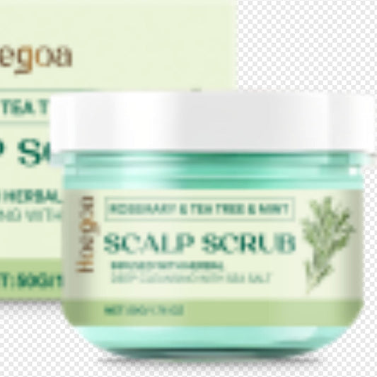 Gommage capillaire au romarin sel marin huile de jojoba pour exfoliation et soin nourrissant du cuir chevelu