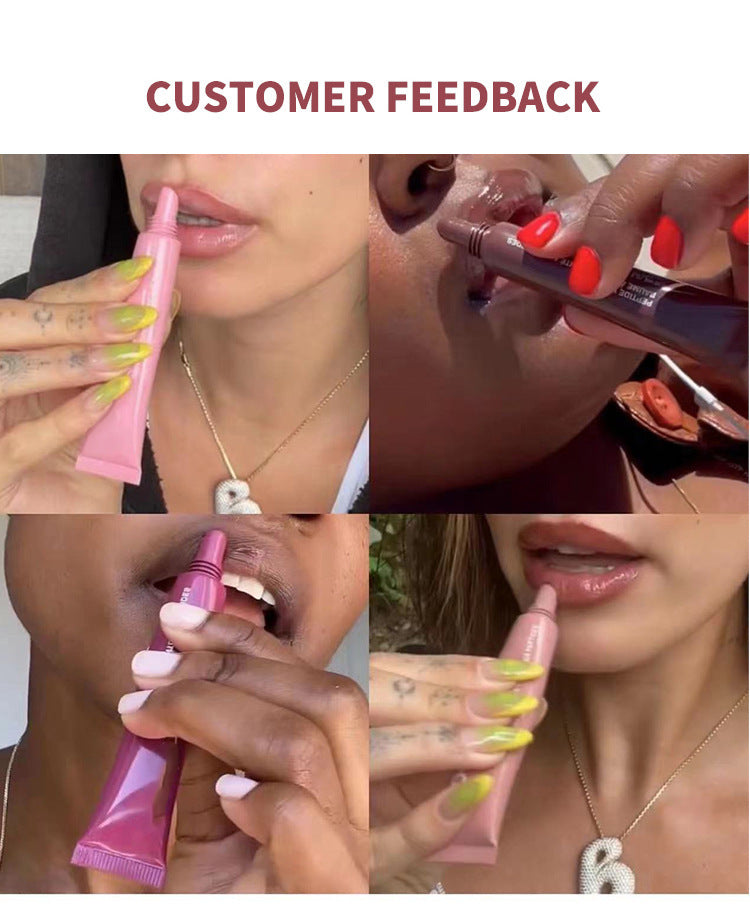 Laque lèvres brillante effet miroir waterproof hydratante 5 teintes 10ml Glossy Lip Glaze