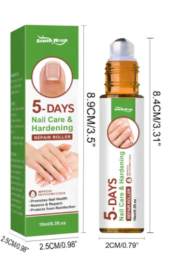 Roller soin ongles 10ml solution épaississante anti-fragilité avec applicateur précis pour ongles forts et réparés